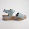 Cubbie Denim Leather Sandals