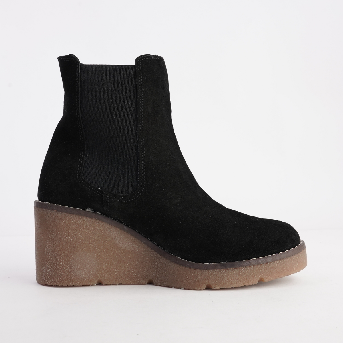 Glory Black Nubuck Ankle Boots - SALA | Shouz