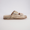 Ixey Natural Multi Raffia Slides