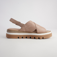 Sasi Cappuccino Leather Sandals