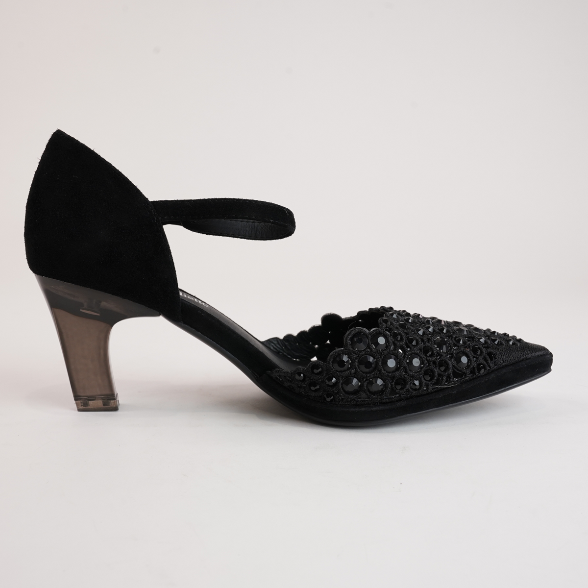 Krama Black Leather Heels - DJANGO AND JULIETTE | Shouz