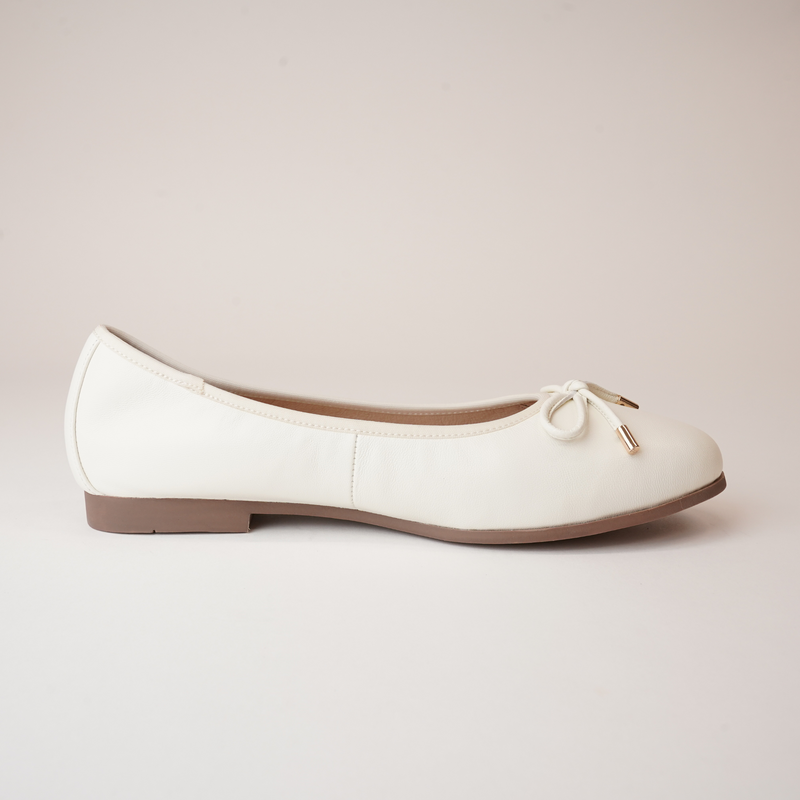 Picture Nude Leather Ballet Flats