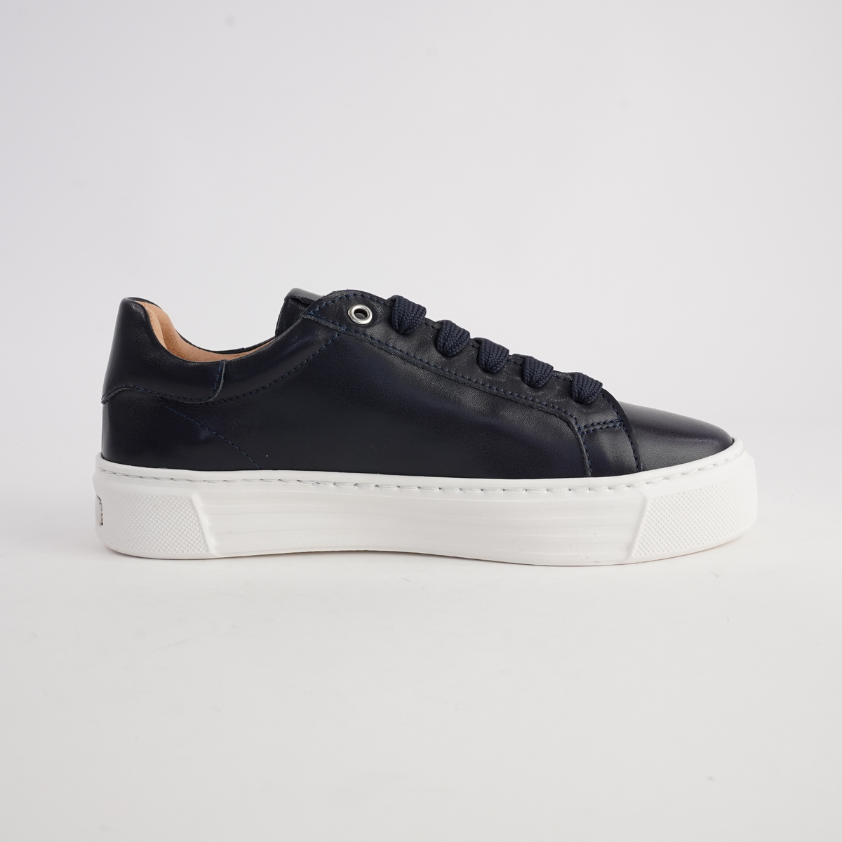Elly Deep Ocean Leather Sneakers - SALA | Shouz