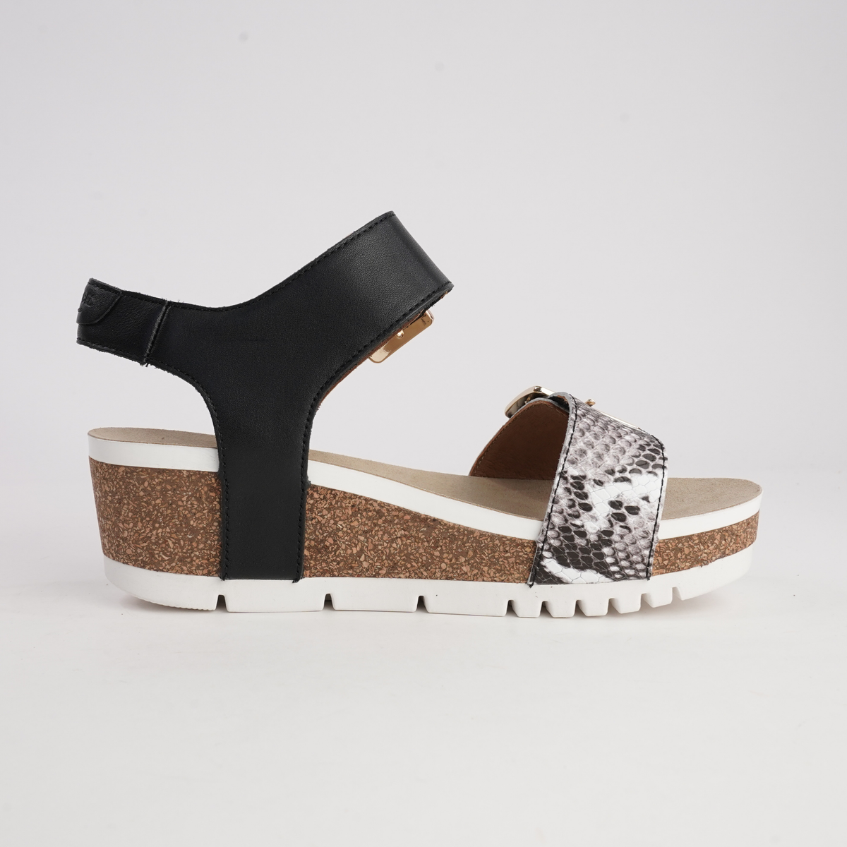 Quinn 02 Schwarz Combi Leather Sandals - JOSEF SEIBEL | Shouz