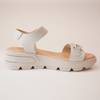 Gala Marble Leather Sandals