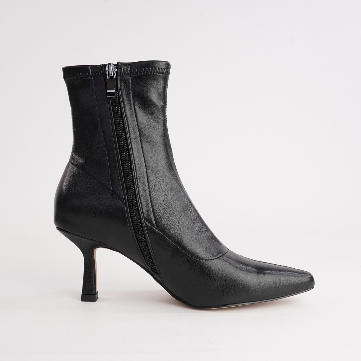 Audry Black Tumble Ankle Boots