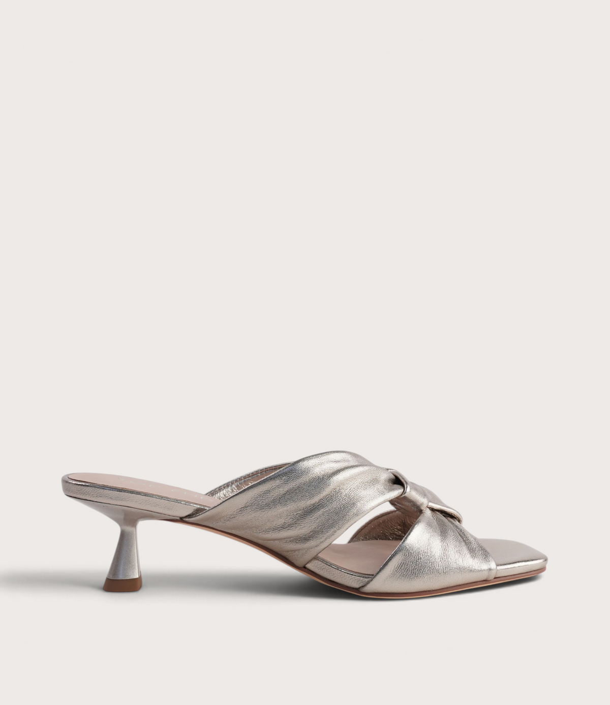 Kineta Platino Leather Heels - TOP END | Shouz