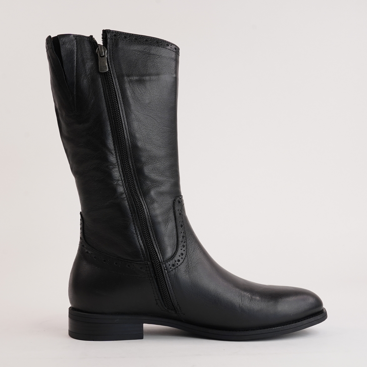 Garda Black Leather Boots