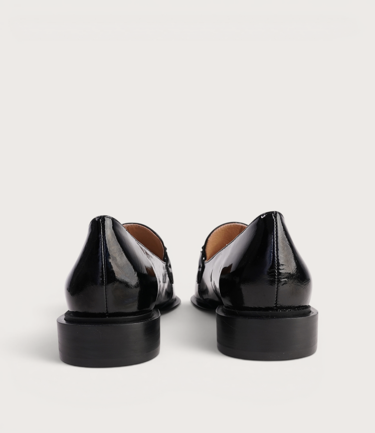 Elliotts Black Patent/ Black Leather Loafers