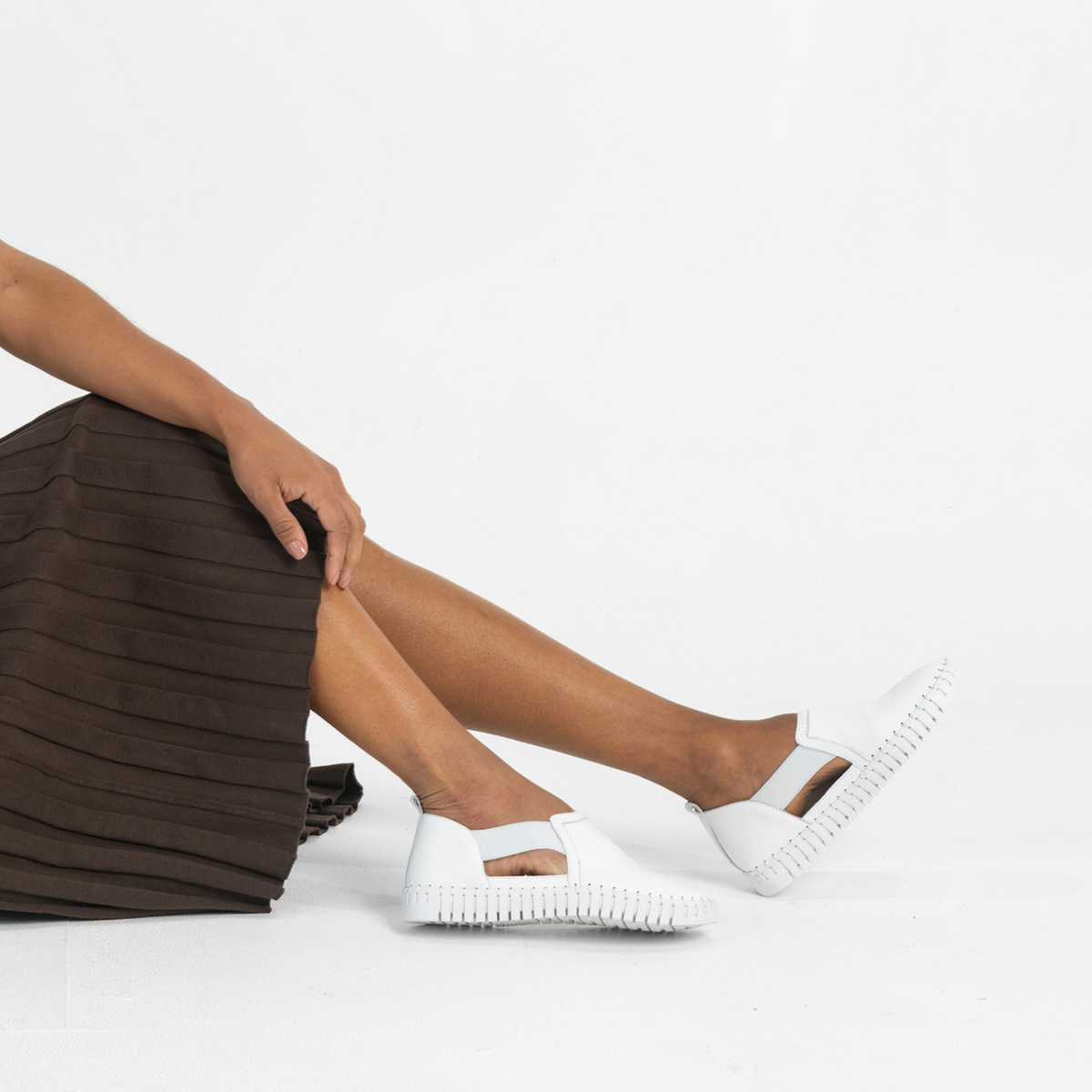 Harmless White Leather Sneakers - DJANGO AND JULIETTE | Shouz