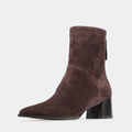 Auroa Cocoa Suede Ankle Boots