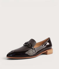 Elliotts Choc Patent/ Choc Leather Loafers