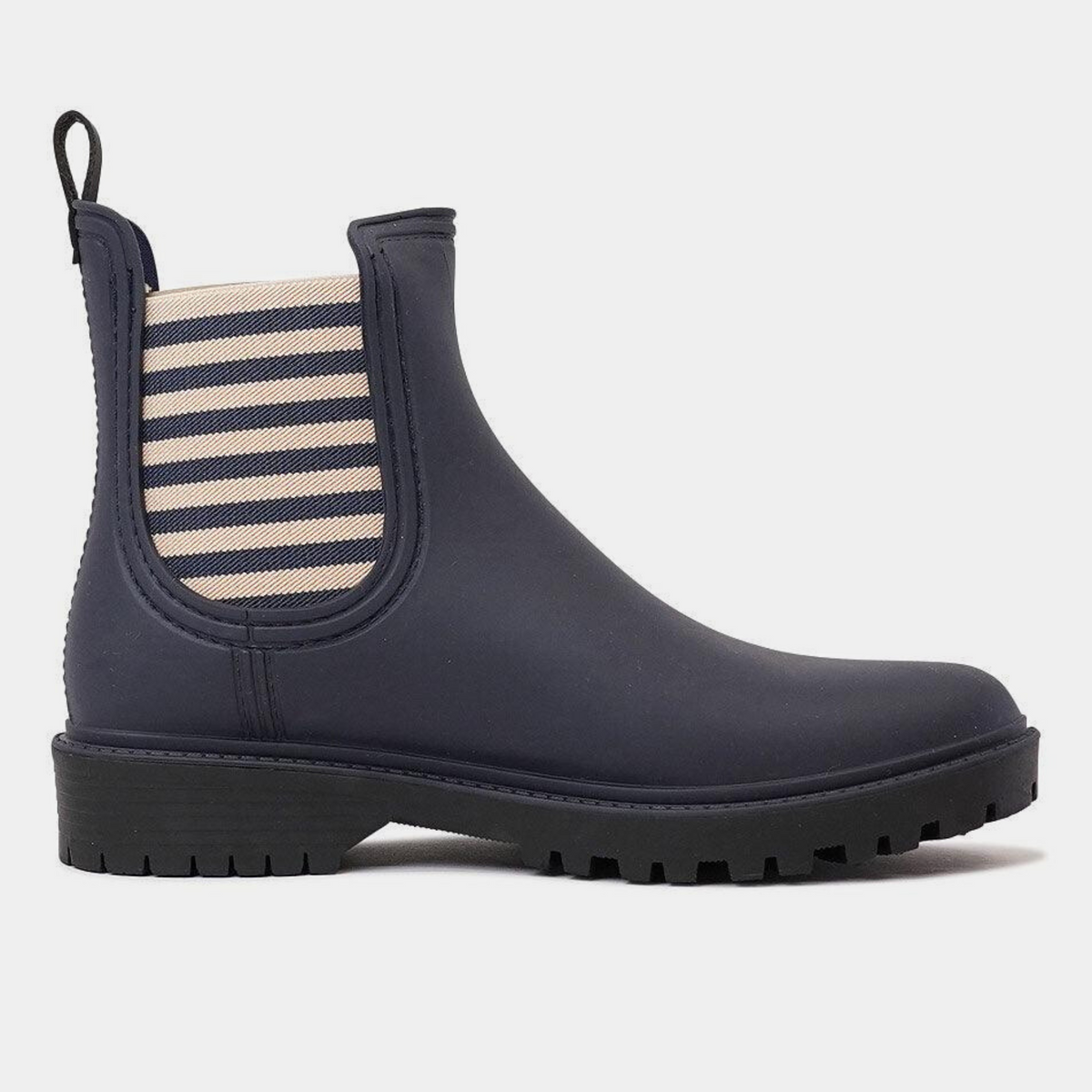 Laurina Navy Stripe Gumboots - DIANA FERRARI | Shouz