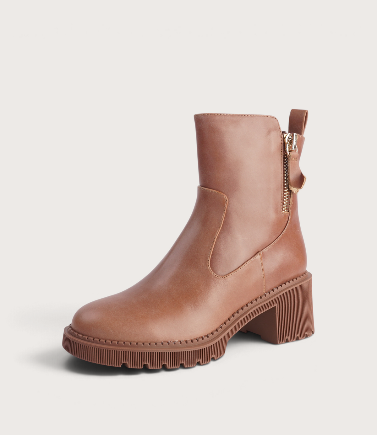 Zareks New Cognac Leather Ankle Boots - DJANGO AND JULIETTE | Shouz