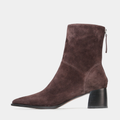 Auroa Cocoa Suede Ankle Boots