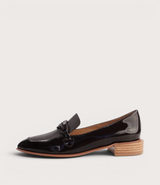 Elliotts Choc Patent/ Choc Leather Loafers