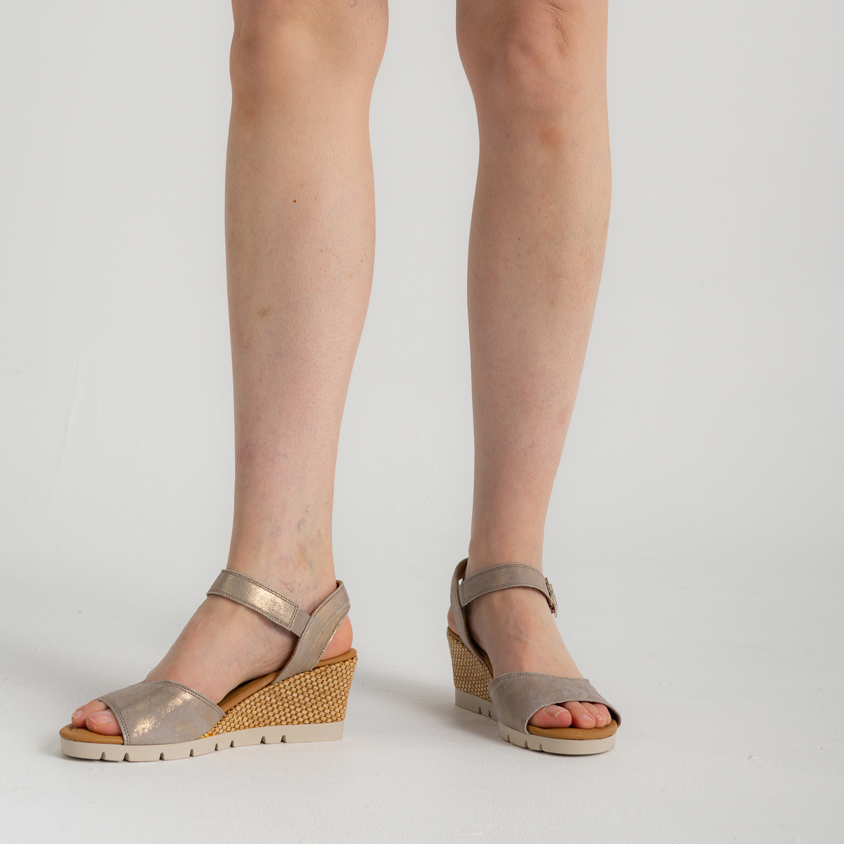 Winifred Muschel Leather Sandals - GABOR | Shouz