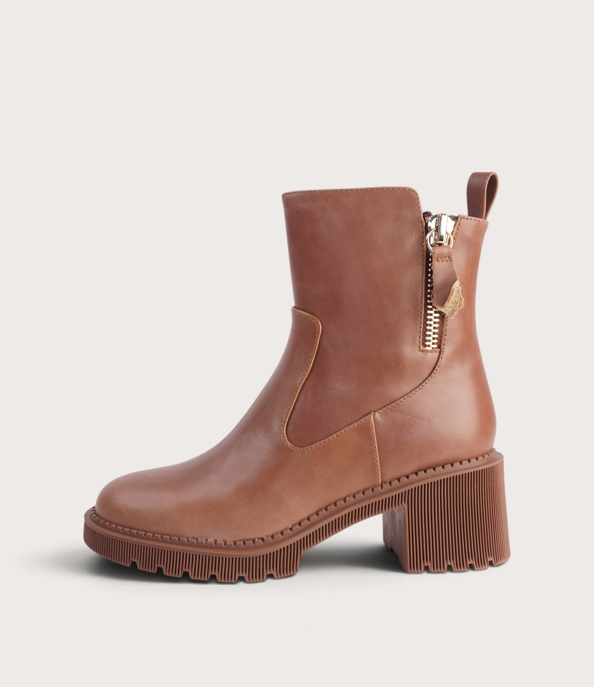 Zareks New Cognac Leather Ankle Boots - DJANGO AND JULIETTE | Shouz
