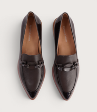 Elliotts Choc Patent/ Choc Leather Loafers