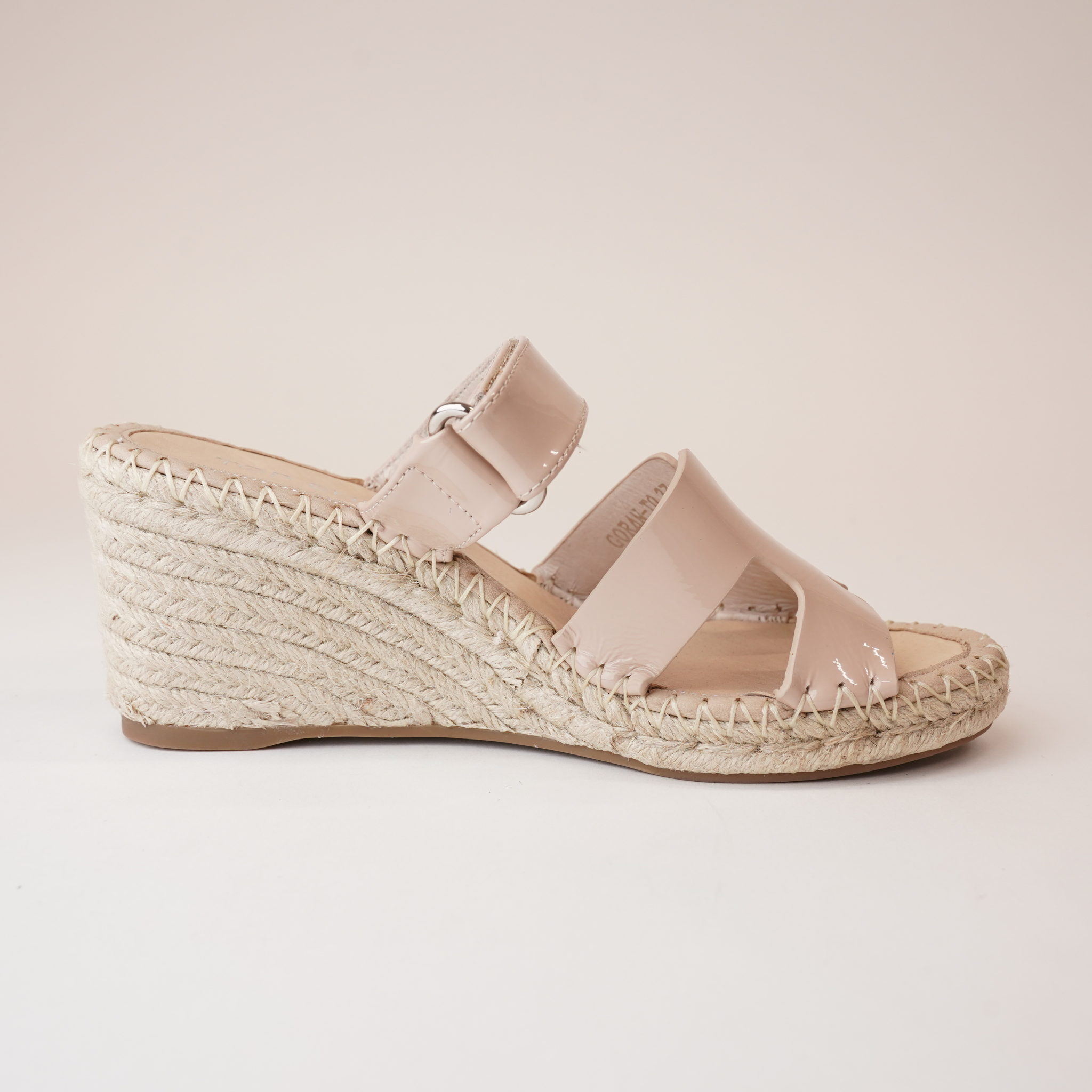 Goran Cafe Patent Leather Espadrille Wedges by Top End – Shouz