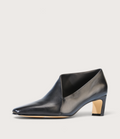Kit Black Leather Heels