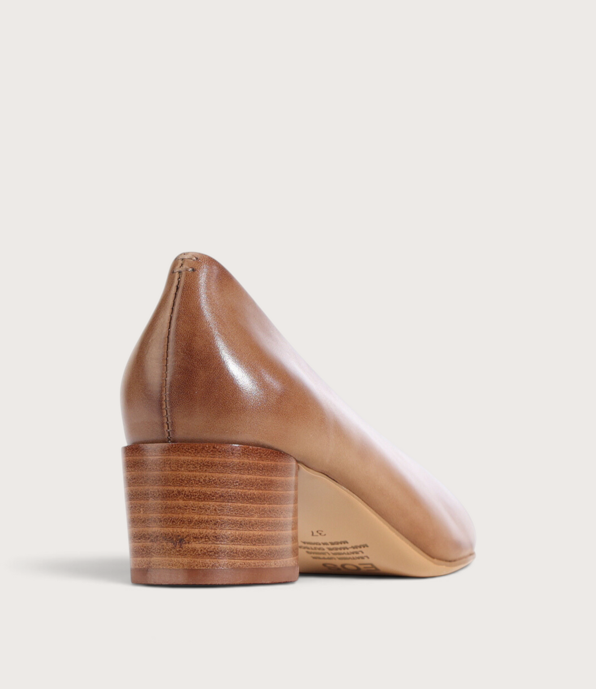 Hatten Pecan Leather Heels