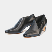 Kit Black Leather Heels - EOS FOOTWEAR | Shouz