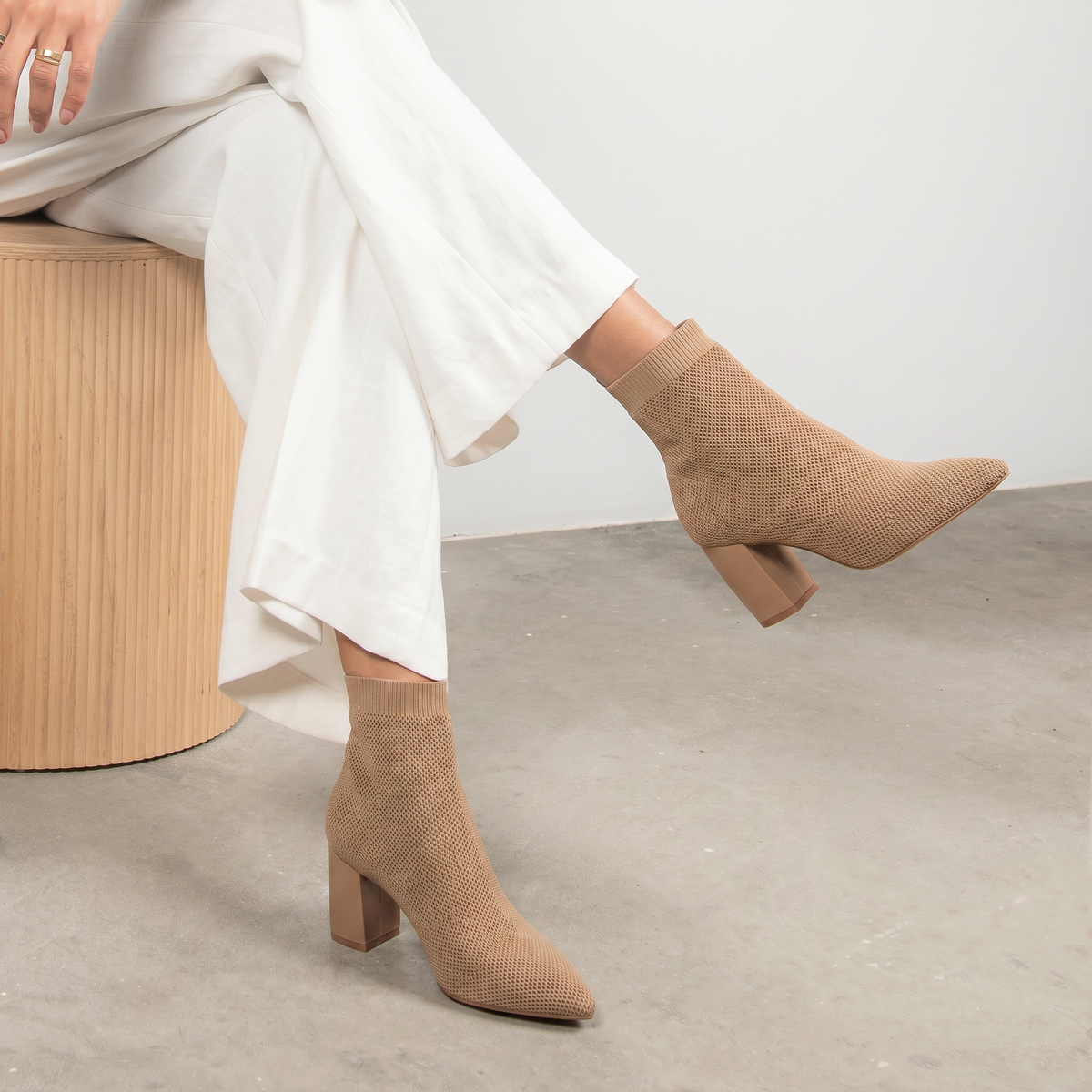 147240 Honey Knit Ankle Boots - CARRANO | Shouz