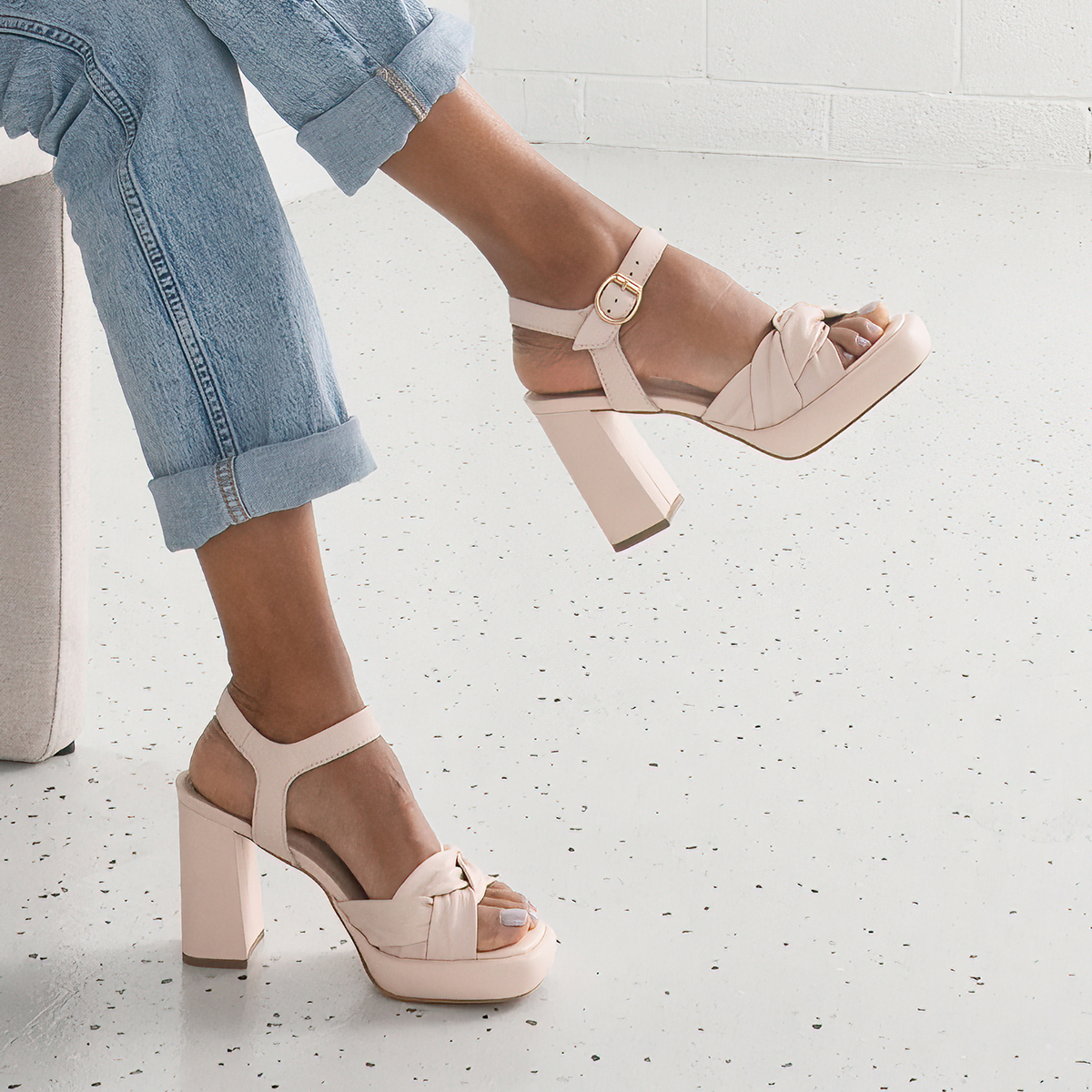 Zena Rosa Leather Heels - NU BY NEO | Shouz