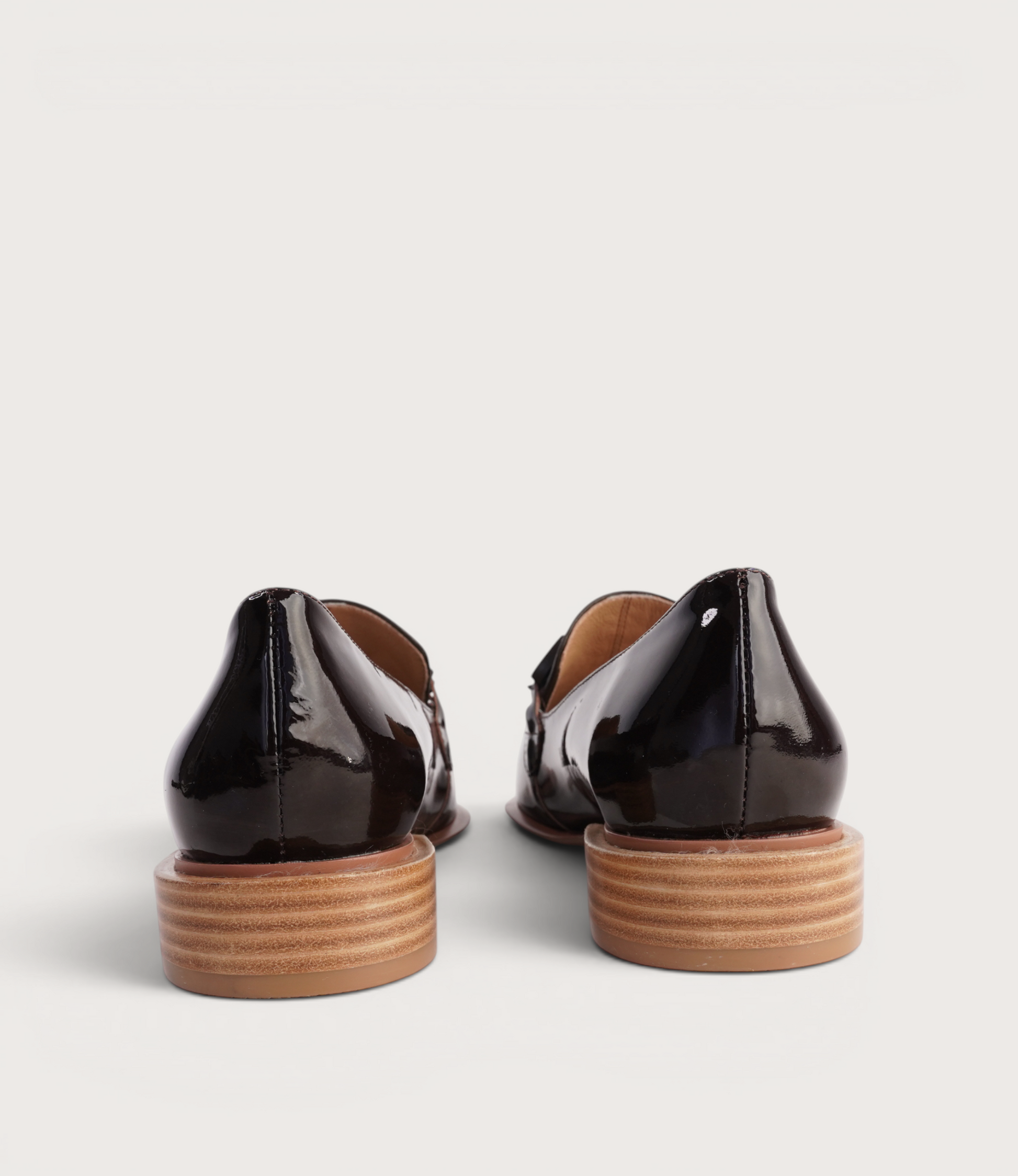 Elliotts Choc Patent/ Choc Leather Loafers