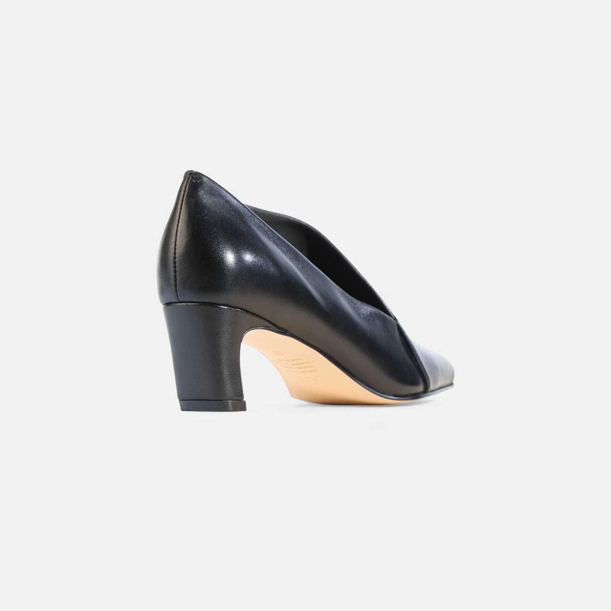 Kit Black Leather Heels - EOS FOOTWEAR | Shouz