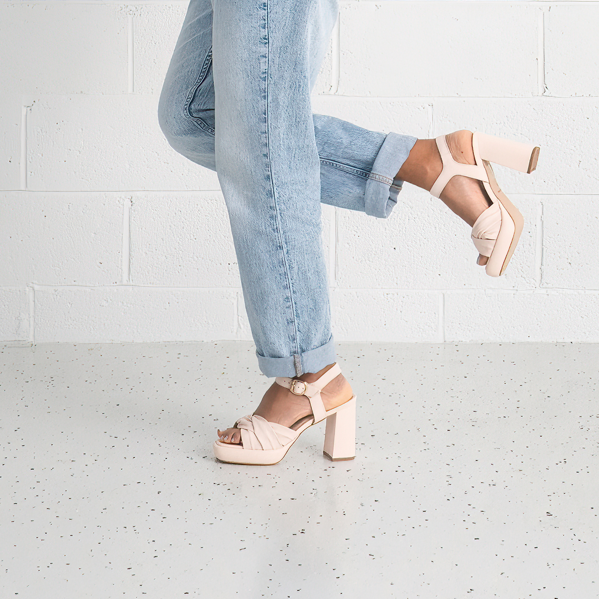 Zena Rosa Leather Heels - NU BY NEO | Shouz