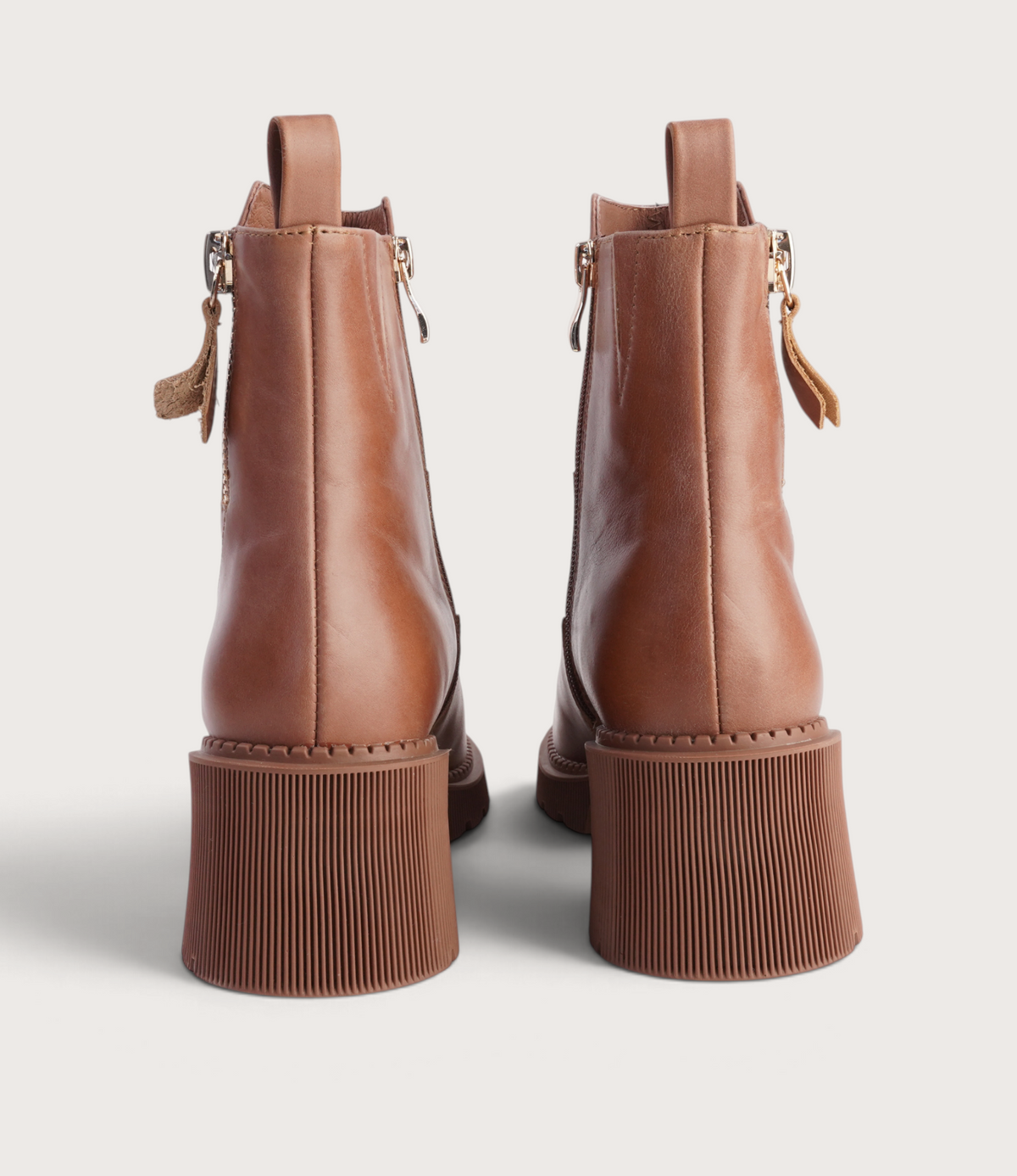 Zareks New Cognac Leather Ankle Boots - DJANGO AND JULIETTE | Shouz