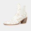 Jens Almond & Gold Leather Ankle Boots
