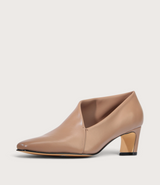 Kit Pecan Leather Heels