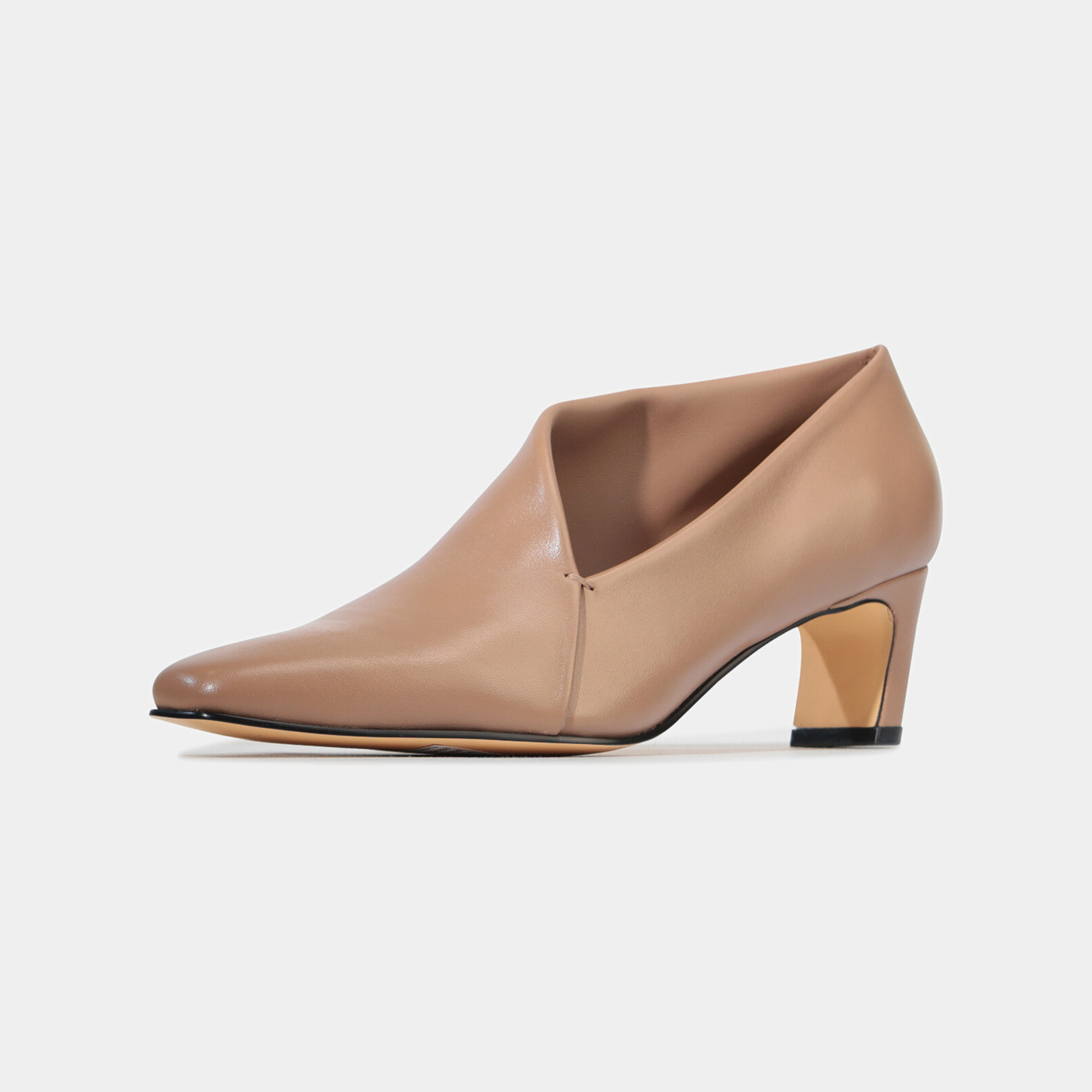 Kit Pecan Leather Heels - EOS FOOTWEAR | Shouz