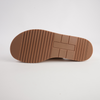 Vexta Camel Leather/ Camel Raffia Slides