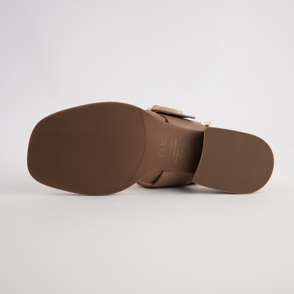 Ikam Pecan Leather Sandals - EOS FOOTWEAR | Shouz