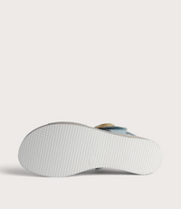 Cubbie Denim Leather Sandals