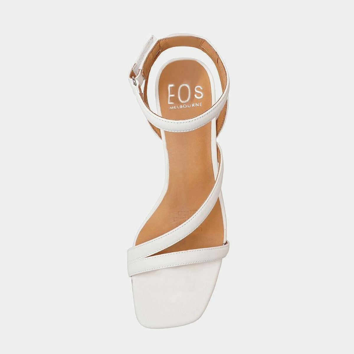 Petricia White Leather Heels - EOS FOOTWEAR | Shouz