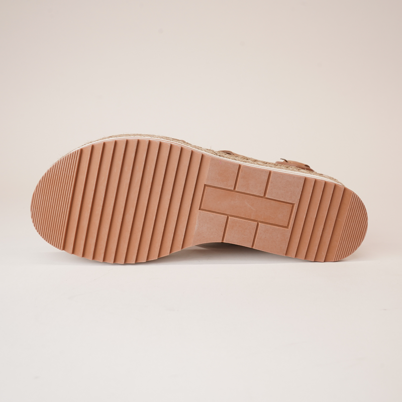 Atha Dark Tan Leather Sandals