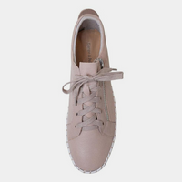 Bump Rose Leather Sneakers