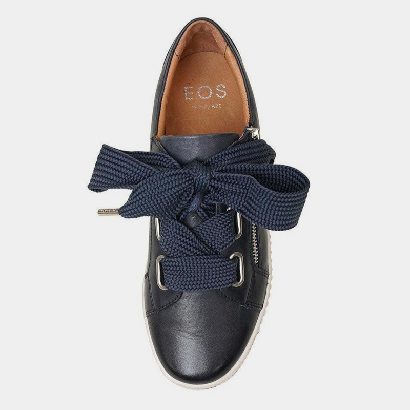 Jovi Navy Leather Sneakers