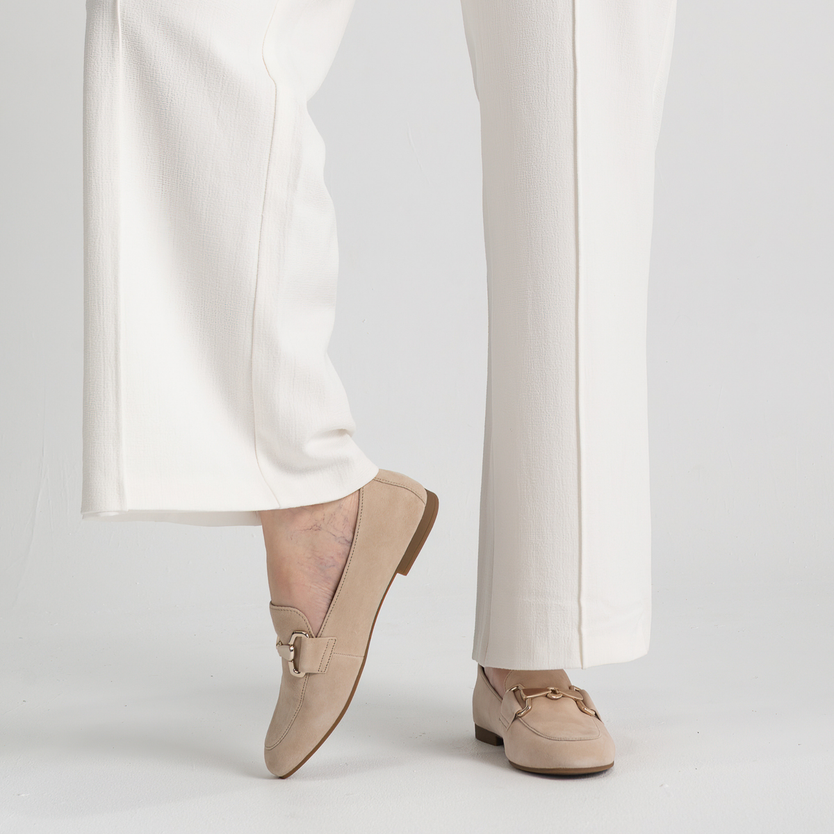 Edith Oak Suede Loafers - GABOR | Shouz