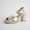 Cordelia Platino Leather Heels
