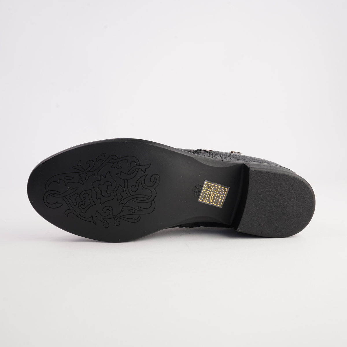 Lorenzo Black/ Croc Leather Ankle Boots - BRESLEY | Shouz