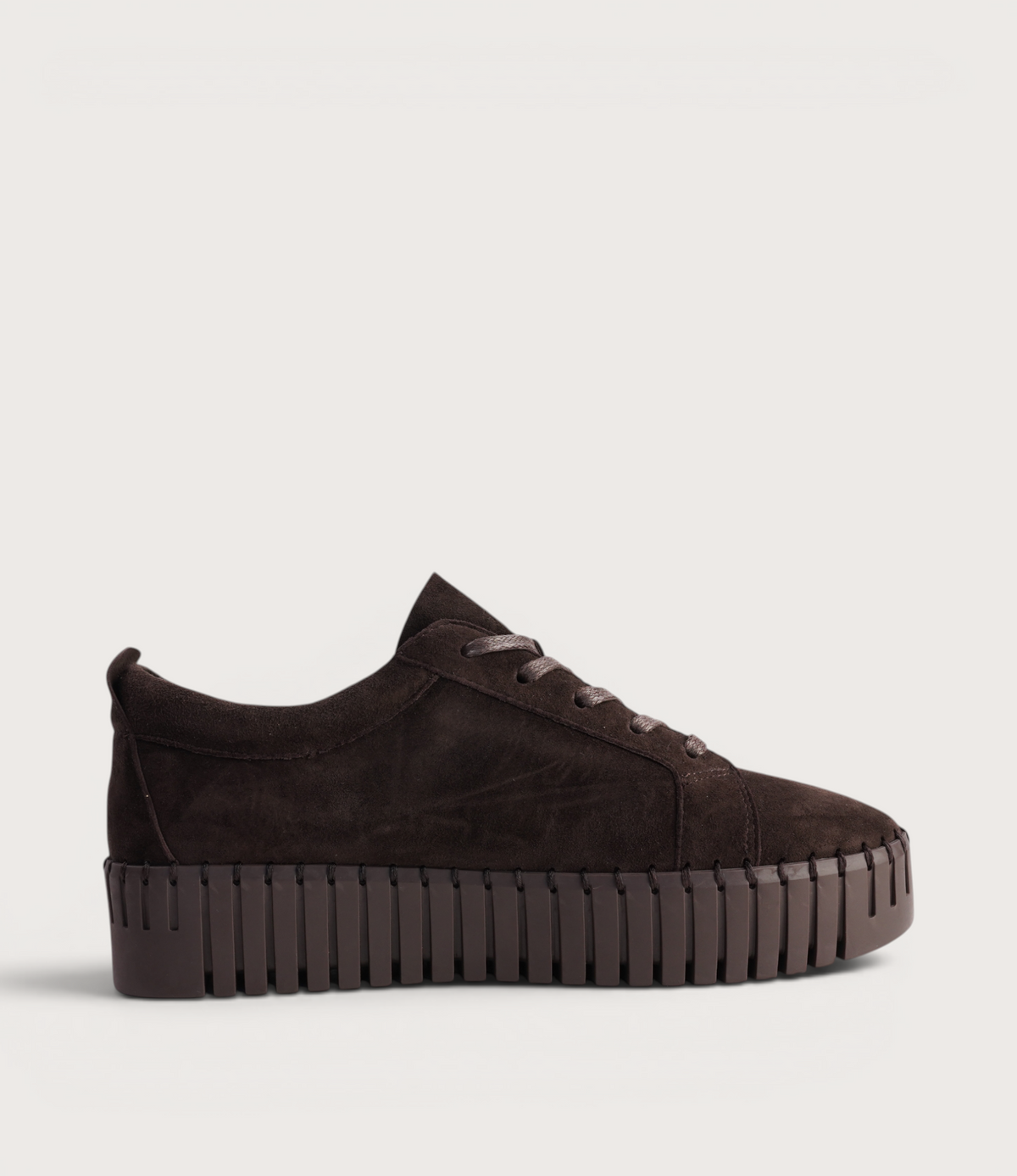 Bump Chocolate Suede Sneakers