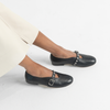 Ultrah Black Leather Flats