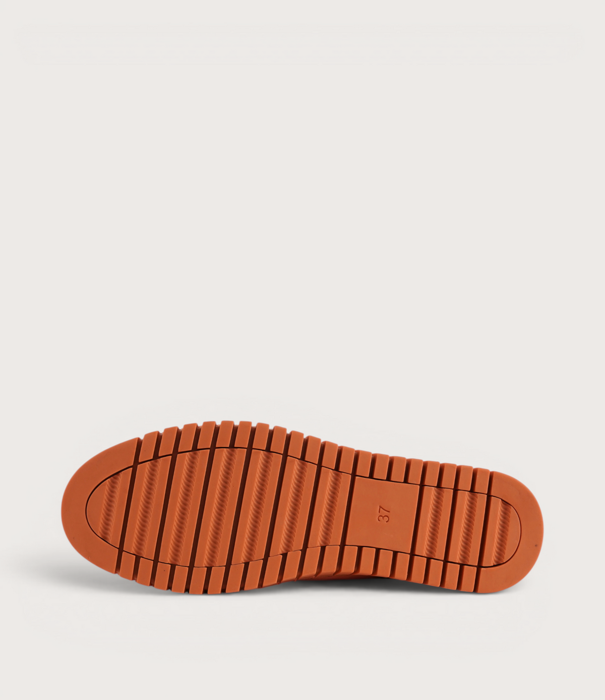 Huston Orange/ Orange Sole Leather Sneakers