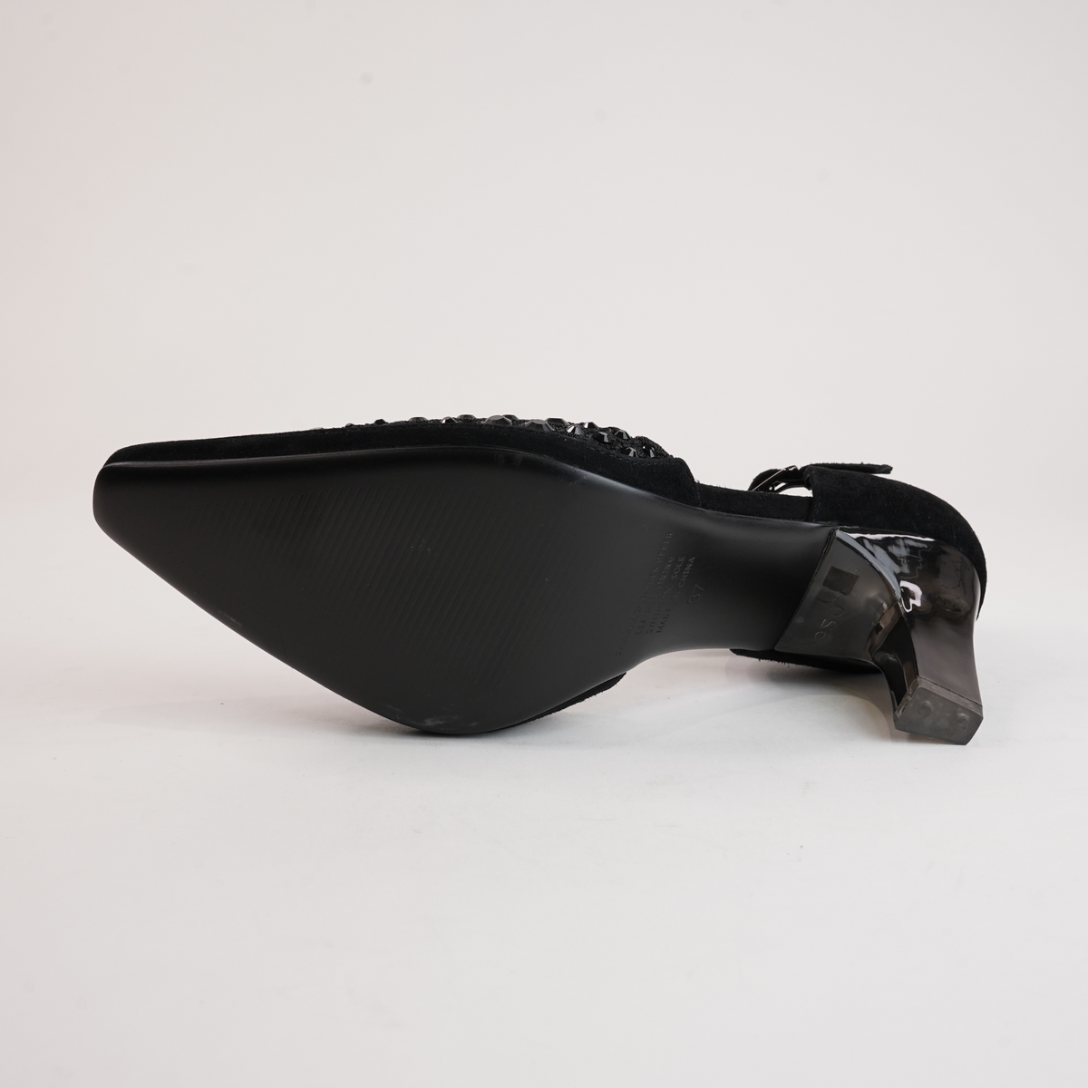 Krama Black Leather Heels - DJANGO AND JULIETTE | Shouz